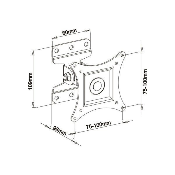 Main product image for Shadow Mounts LCD1330-TM Up To 30" Full-Motion TV Wa 182-376
